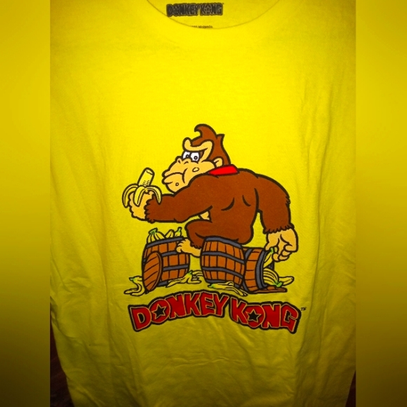 Donkey Kong Classic Vintage Nintendo Graphic Tshirt Mens size Large - Picture 3 of 5
